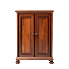 wooden cabinet isolated