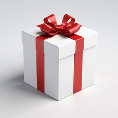 Obraz premium Gift box with ribbon 3D rendered