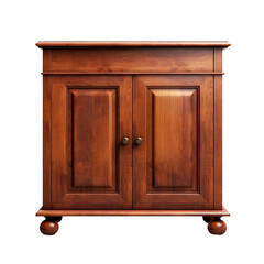 wooden cabinet isolated