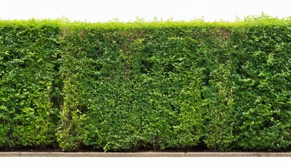 tall hedge isolated