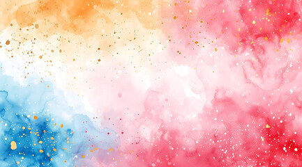 colorful watercolor background with stripes in - obrazy, fototapety, plakaty