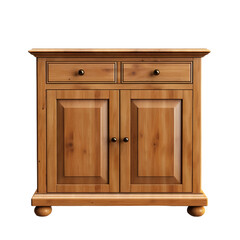 wooden cabinet isolated