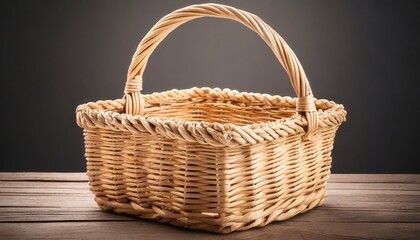 Fototapeta na wymiar straw basket isolated