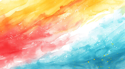colorful watercolor background with stripes in - obrazy, fototapety, plakaty
