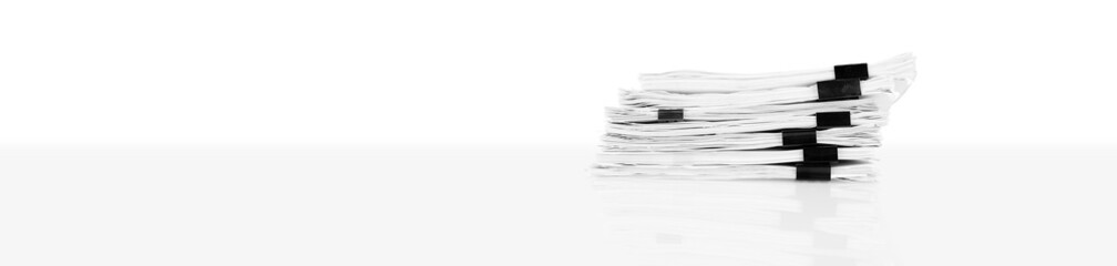 Stack of report paper documents for business desk, business documents for annual reports. Business...