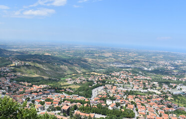 view of the city from the mountain