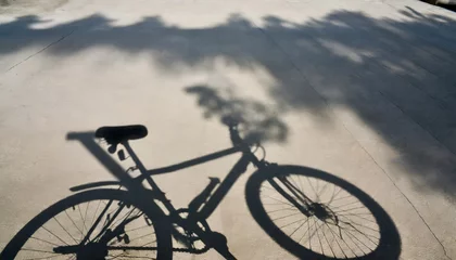 Papier Peint photo Vélo shadow of bike