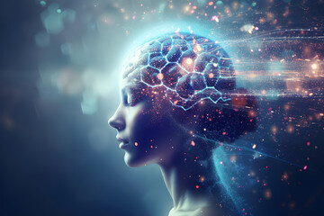 neural networks and communication with human brain concept - Powered by Adobe