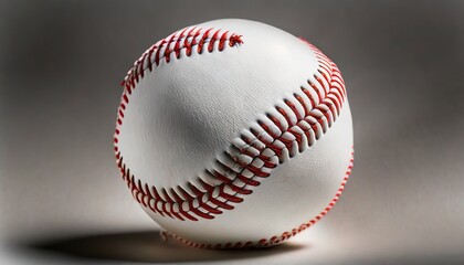 new baseball on white background