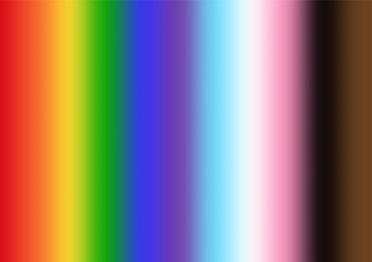 LGBT Pride Month. Pride Rainbow Background and Banner Template. Gay, Lesbian, Bisexual and Transgender Community. Vector Illustration. 