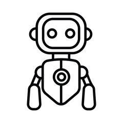 Robot icon vector stock illustration
