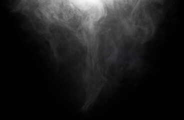White Smoke on a Black Background