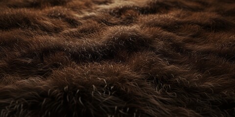 Naklejka premium Experience the Richness of a Deep Brown Backdrop - A Velvety Texture Reminiscent of Chocolate and Lamb's Wool for a Luxurious and Cozy Ambience