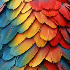 abstract background with colorful feathers