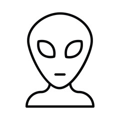Alien icon vector stock illustration