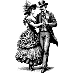 Vintage Couple Dancing