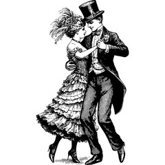 Vintage Couple Dancing
