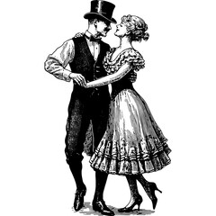 Old Fashioned Couple