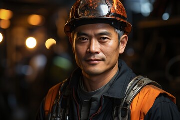 Technical Mastery: An Asian Industry Maintenance Engineer Stands as a Symbol of Technical Proficiency and Excellence in the Industrial Maintenance Field