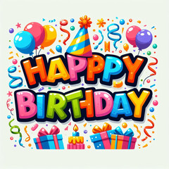 happy birthday birthday happy card party balloon colorful cake

