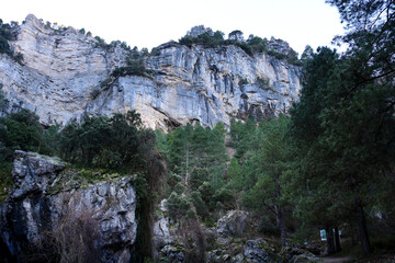 Beautiful landscape near the Nacimiento del Rio Mundo in Albacete, Spain