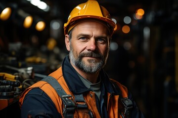 Technical Excellence: The White Industry Maintenance Engineer in This Portrait Showcases Proficiency and Expertise in Industrial Maintenance