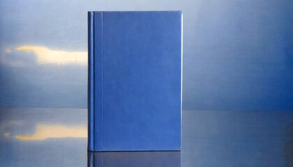 blue book cover front standing vertical background photo file
