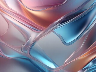 Abstract background of colored glass. 3d rendering, 3d illustration.