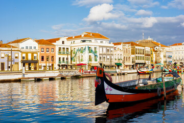 Moliceiro num canal da Ria de Aveiro