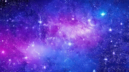 Obraz premium Attractive Space background with stardust and shining stars, Realistic colorful cosmos with nebula
