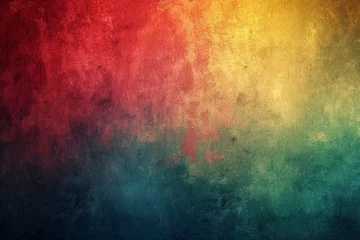 Foto op Aluminium Rainbow red yellow blue green , empty space grainy noise grungy texture color gradient rough abstract background , shine bright light and glow template © Areesha