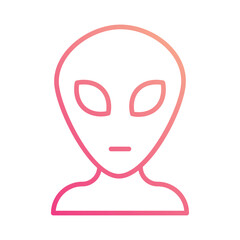 Alien icon vector stock illustration