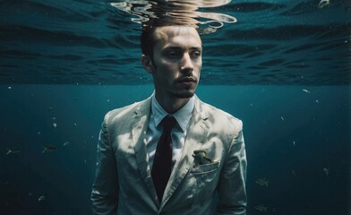 Underwater Whispers: The Man Beneath the Waves