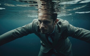Aquatic Existence: The Man Beneath the Surface