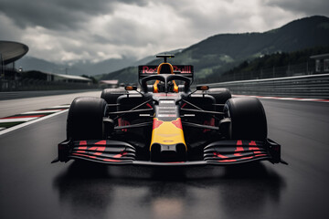 F1 car during Formula 1 Grand Prix of Austria at Redbull Ring. - obrazy, fototapety, plakaty