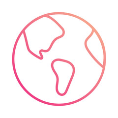 Earth icon vector stock illustration