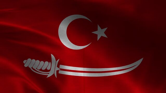 Acehnese Detailed 4k Waving Flag Cloth in 3D Motion	