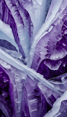 Fototapeta premium Abstract purple ice background texture. AI Generated.