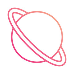 Saturn icon vector stock illustration