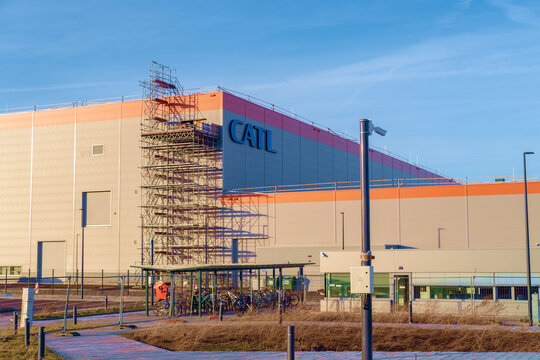 new building CATL Contemporary Amperex Technology Co. Limited ev battery manufacturer, battery factory, Automotive News Europe, Sustainable Mobility Solutions in Arnstadt, Germany - February 05, 2024