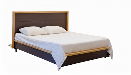 bed on white
