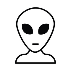 Alien icon vector stock illustration