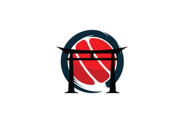 japanese food logo design with modern concept