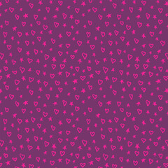 Fototapeta premium Neon colored 90s style textured seamless pattern