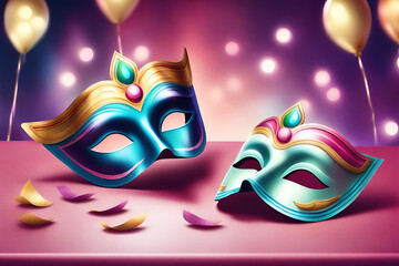 Obraz premium Carnival is a moveable feast and Catholic Christian 