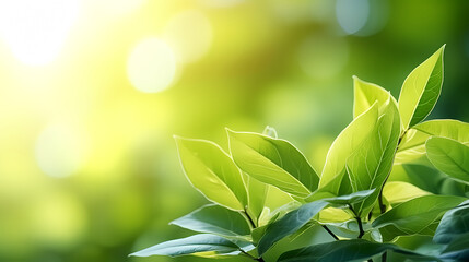 Spring background, green natural rustic background