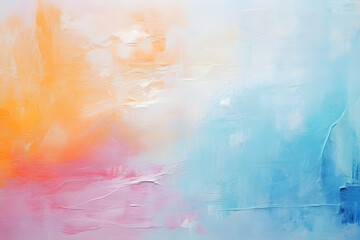 Abstract Pastel Colors Painting. Generative AI Illustration