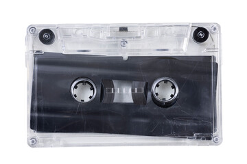 Fototapeta premium Audio Cassette On A White Background