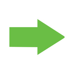 Green Arrow Left Direction Isolated on Transparent Background. Vector illustration. Eps file 139.