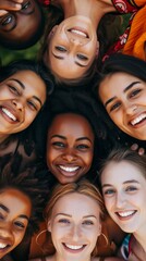 A group of women laying on top of each other